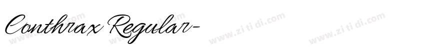 Conthrax Regular字体转换